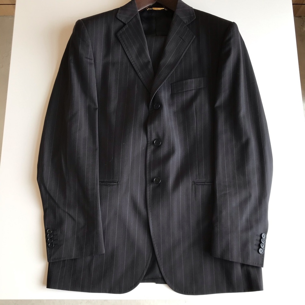 Dolce & Gabbana black 2 piece suit Size 50